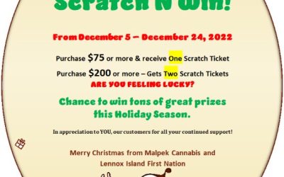 Malpek’s Christmas Scratch to Win