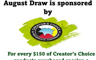 August Draw is Sponsered by Creator`s Choice